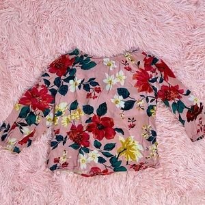 Floral long sleeve top